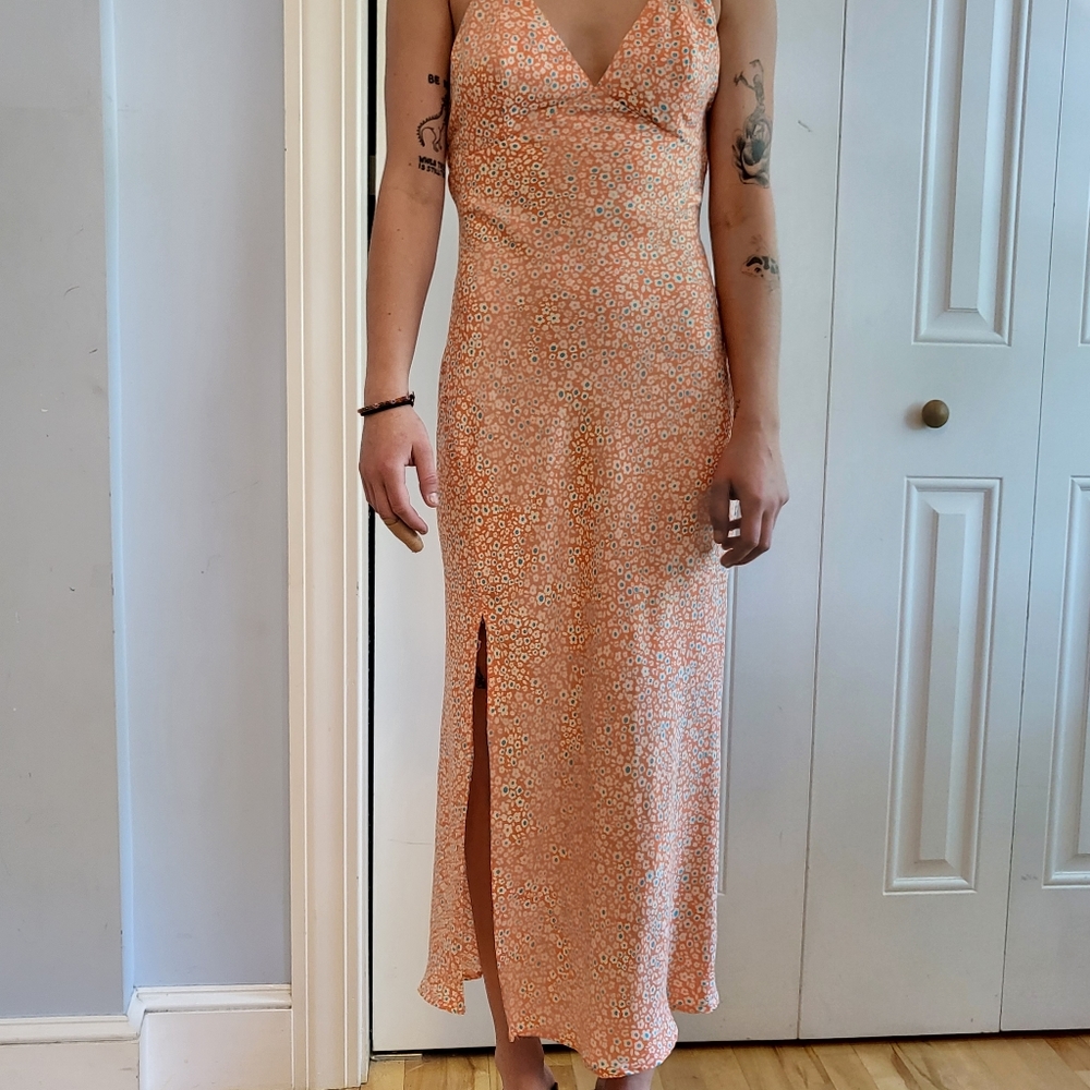 Cotton Candy LA maxi dress, pink, floral, size small. 💞💫